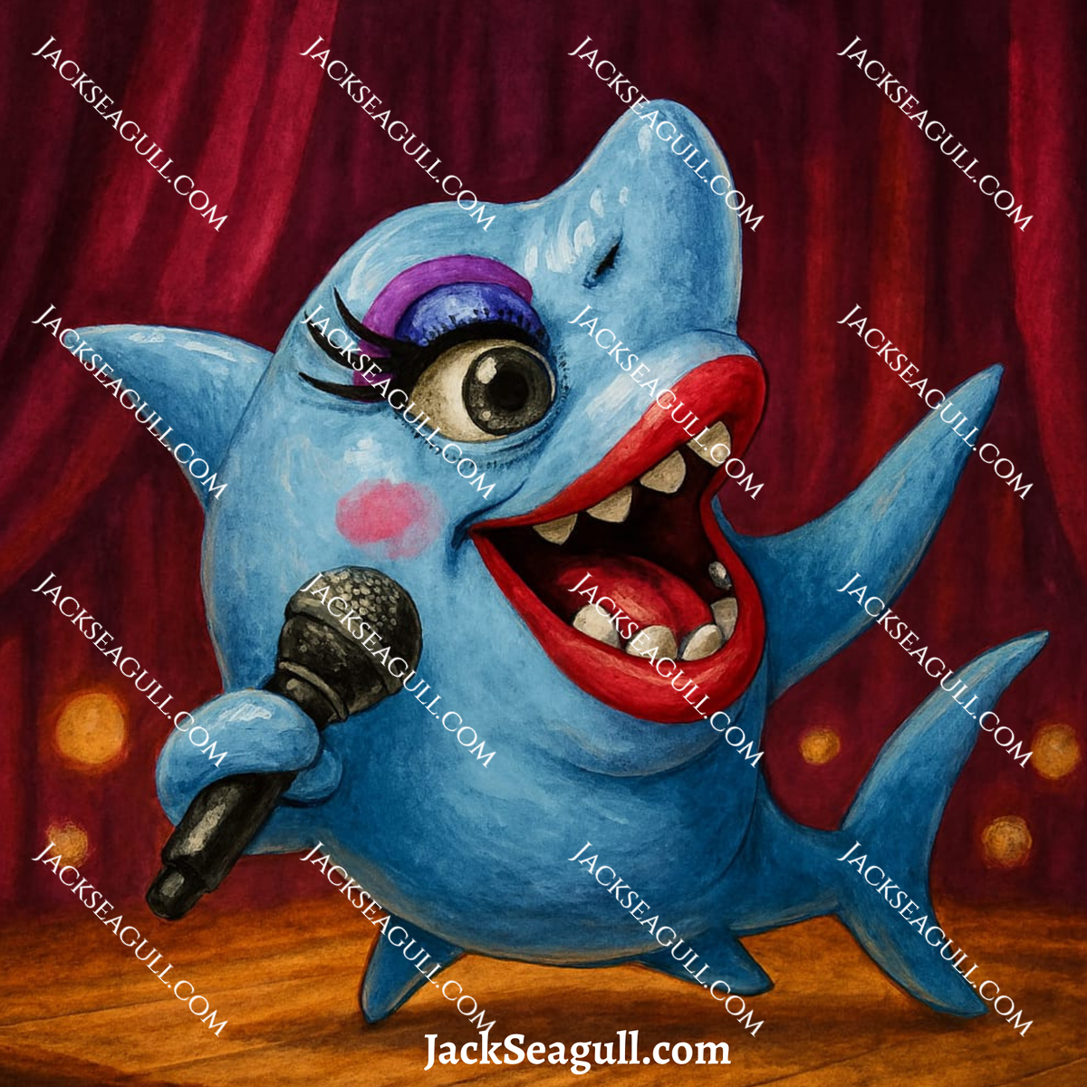 Bruce: The Drag Queen Shark - 3 inch Die-Cut Sticker Pack