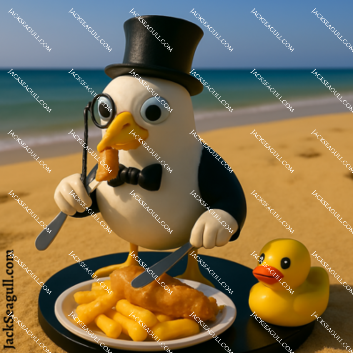 Jack Seagull: The Posh Waddler - 3 inch Die-Cut Sticker Pack
