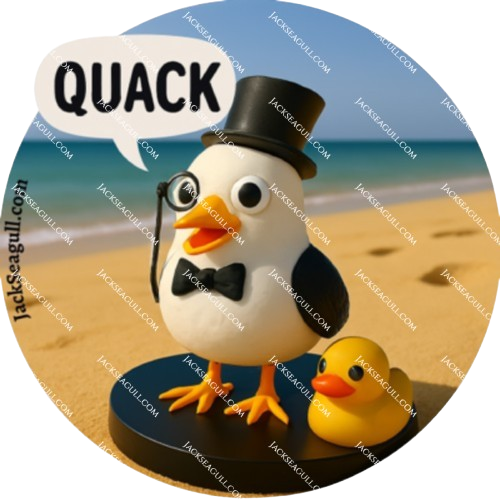 Jack Seagull: The Posh Waddler - 3 inch Die-Cut Sticker Pack