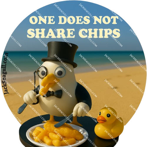 Jack Seagull: The Posh Waddler - 3 inch Die-Cut Sticker Pack