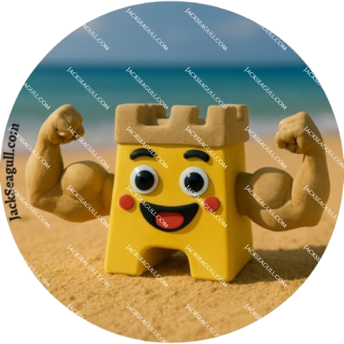 Carla: The Mighty Sandcastle - 3 inch Die-Cut Sticker Pack