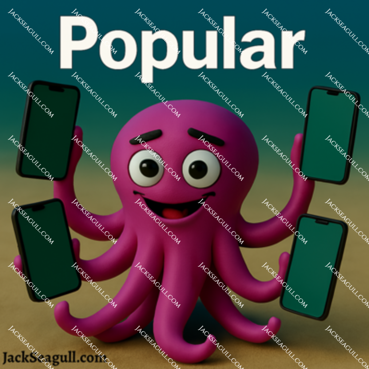 Tangle: The Clumsy Octopus - 3 inch Die-Cut Sticker Pack