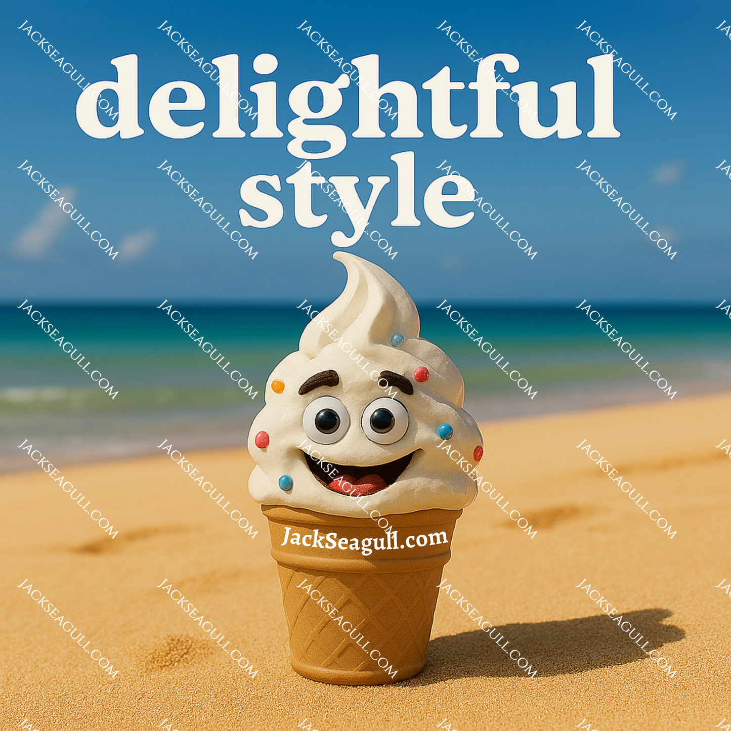 Whippy: The Ice-Cream: Supermodel of Swirls - 3 inch Die-Cut Sticker Pack