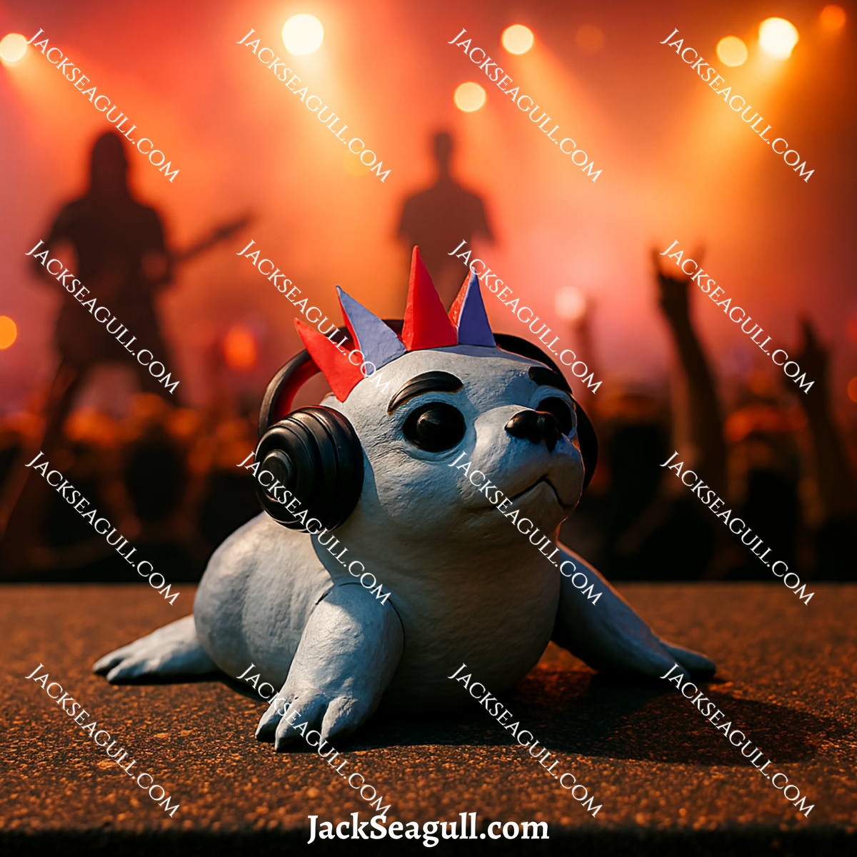 Spike: The Punk Rock Seal - 3 inch Die-Cut Sticker Pack