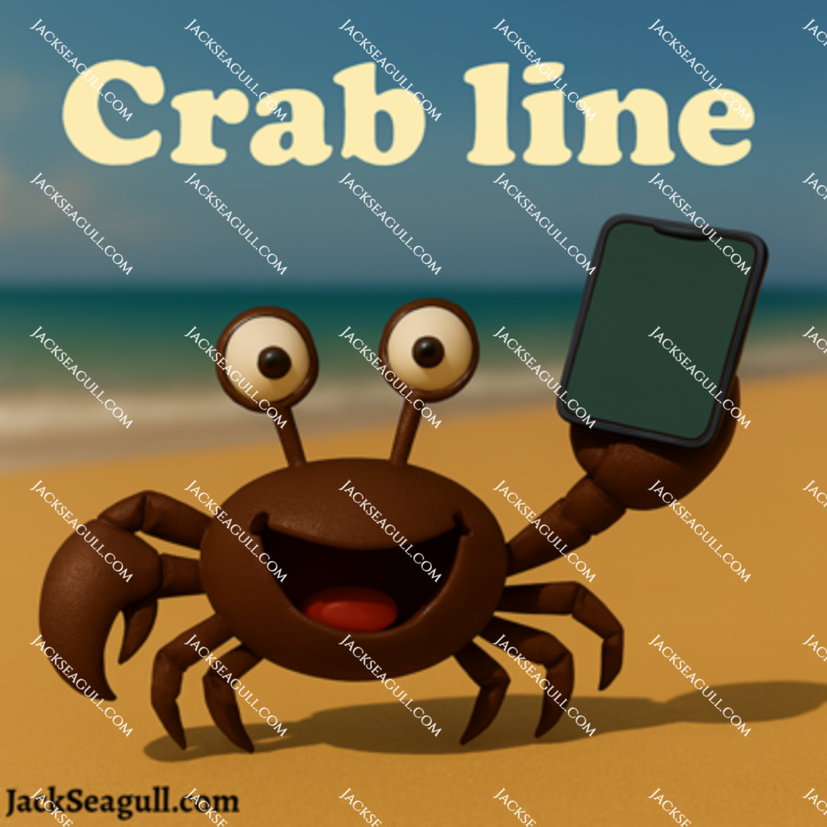Fabio: The Fabulous Upcycler Crab - 3 inch Die-Cut Sticker Pack