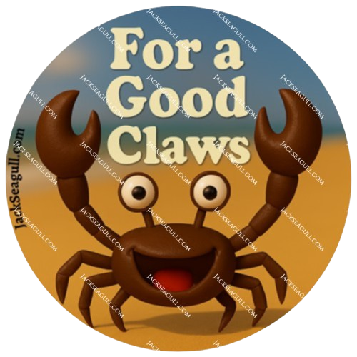 Fabio: The Fabulous Upcycler Crab - 3 inch Die-Cut Sticker Pack