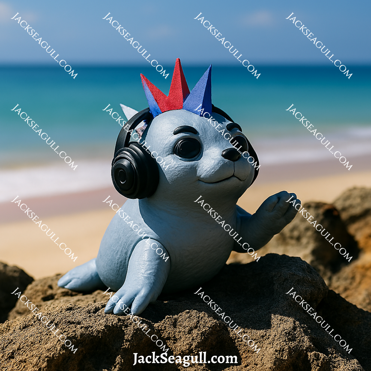 Spike: The Punk Rock Seal - 3 inch Die-Cut Sticker Pack