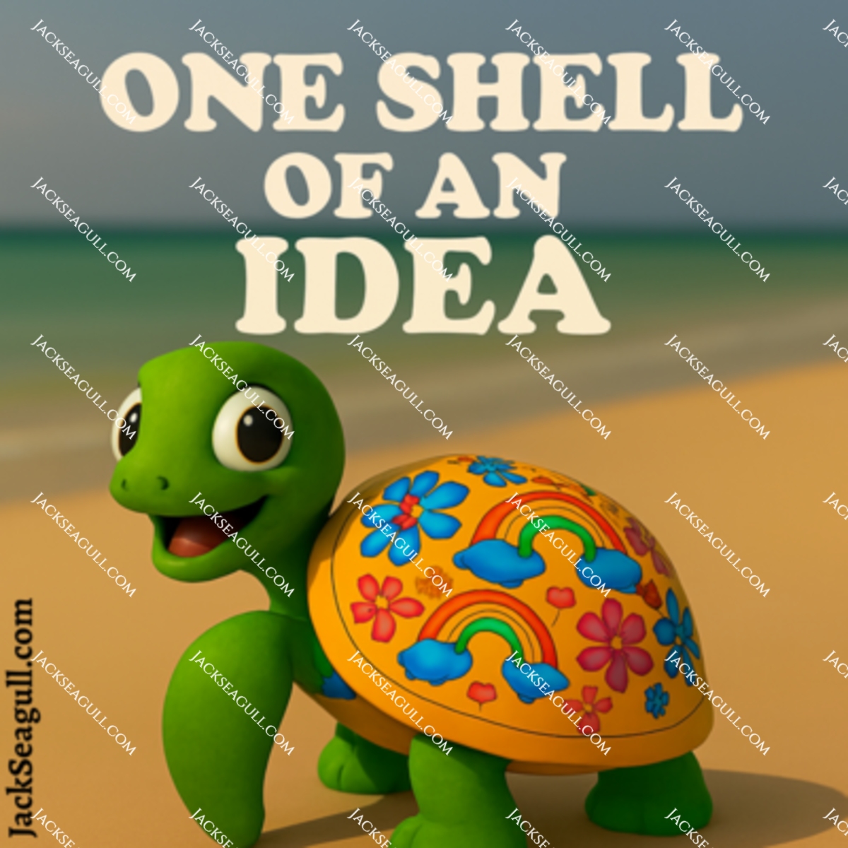 Noodle: The Doodle Turtle - 3 inch Die-Cut Sticker Pack