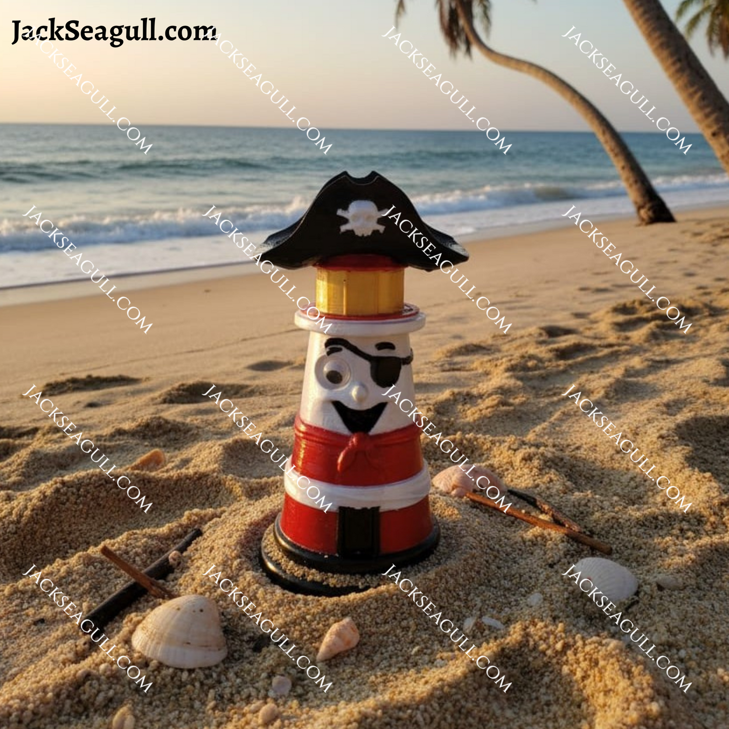 Beacon: The pirate lighthouse - 3 inch Die-Cut Sticker Pack