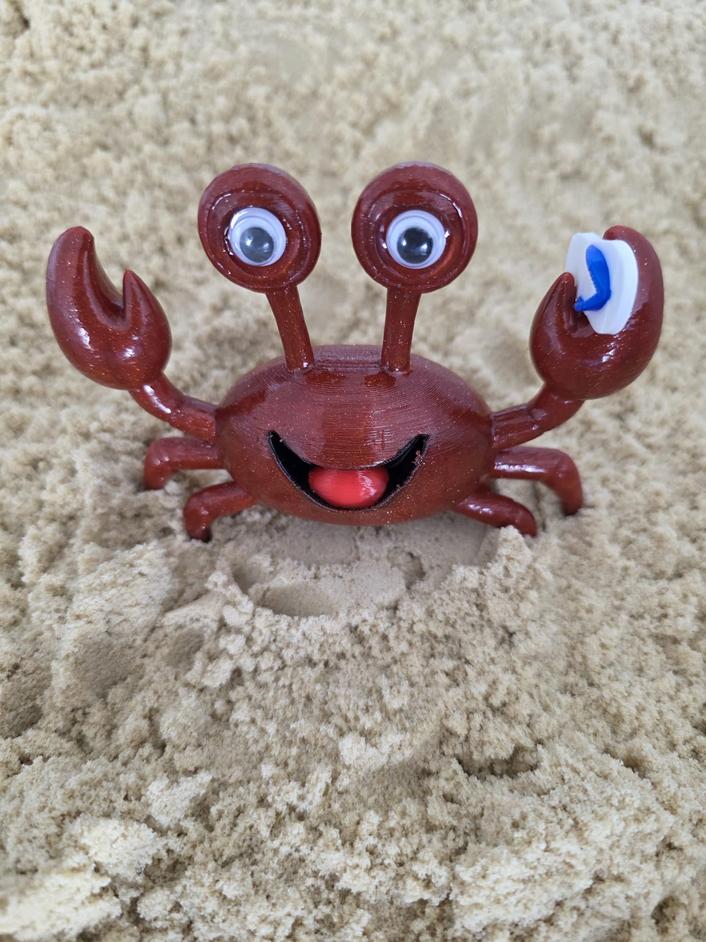 Fabio: The Fabulous Upcycler Crab - Fun Seaside Character Figure