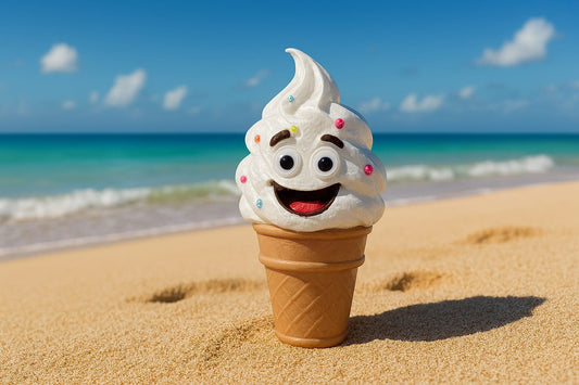 Whippy: The Ice-Cream: Supermodel of Swirls - Fun Seaside Character Figure