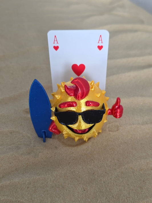 Gaz: The Pufferfish Surf-dude - Fun Seaside Character Figure
