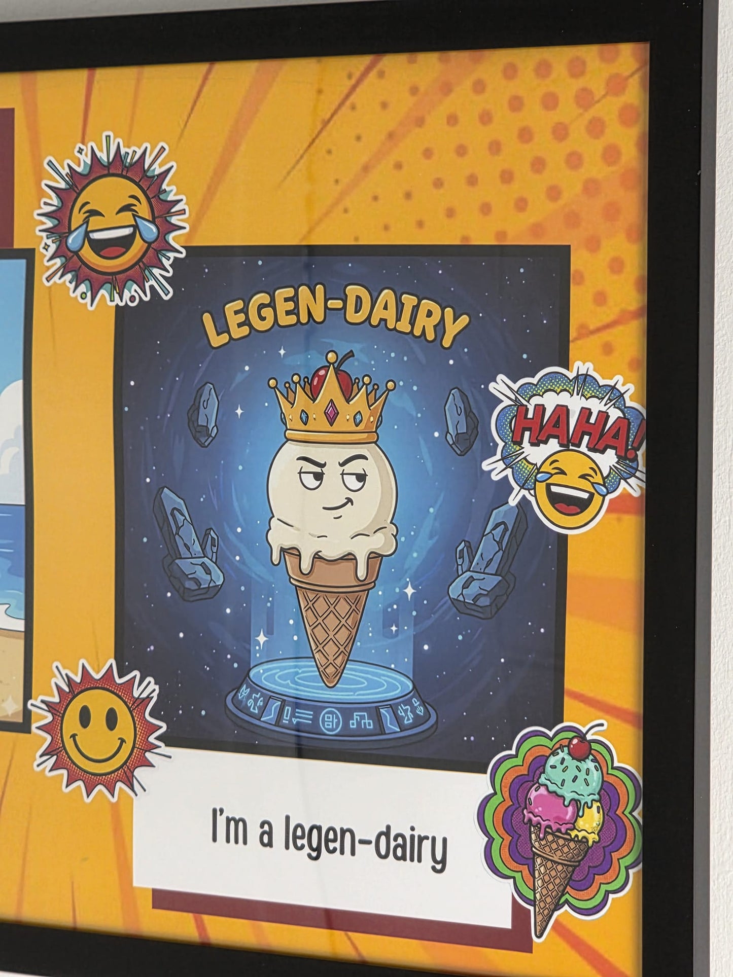 Whippy's Humorous Comic Character Artwork Print
