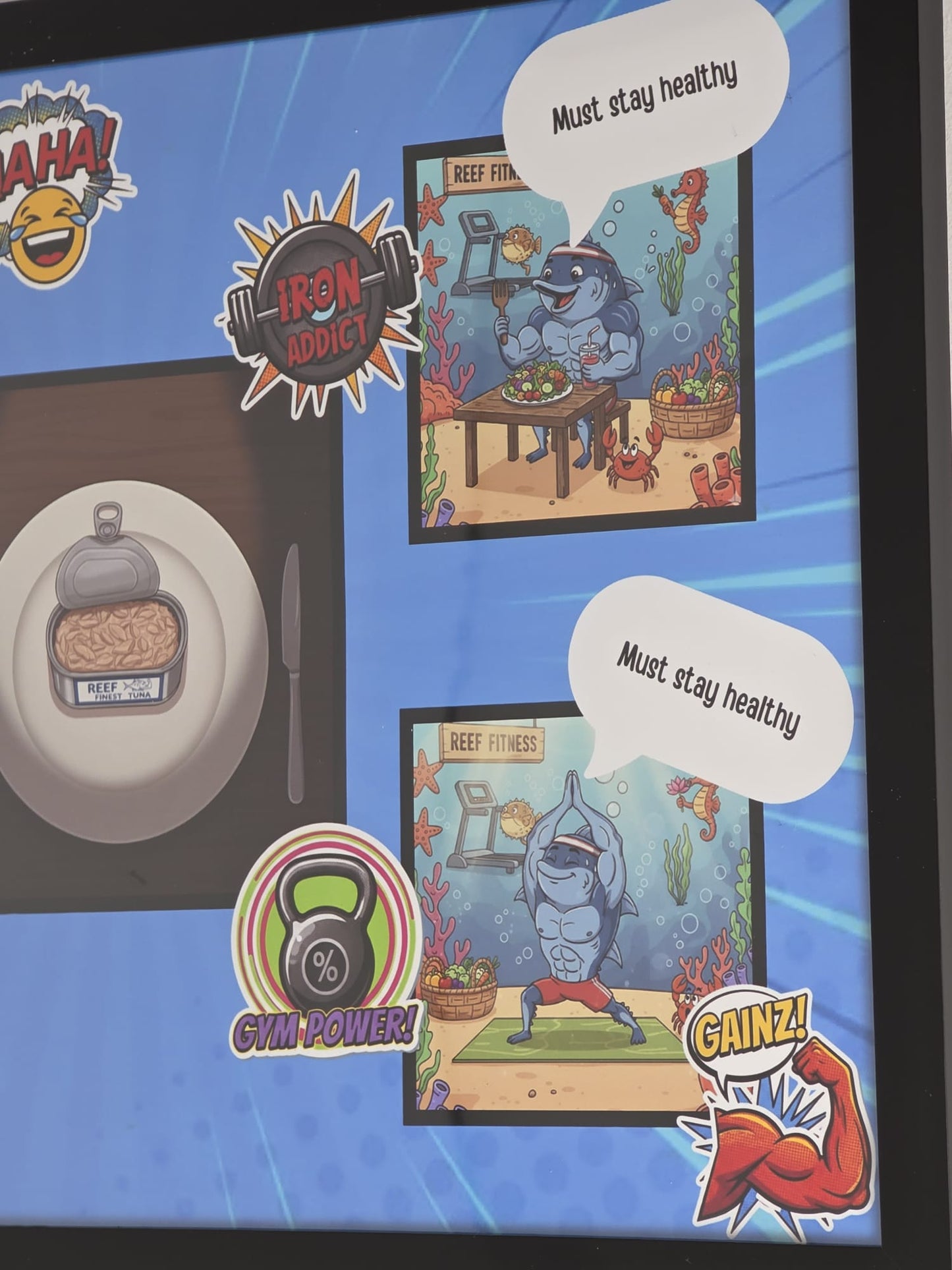 Jim's Humorous Comic Character Artwork Print