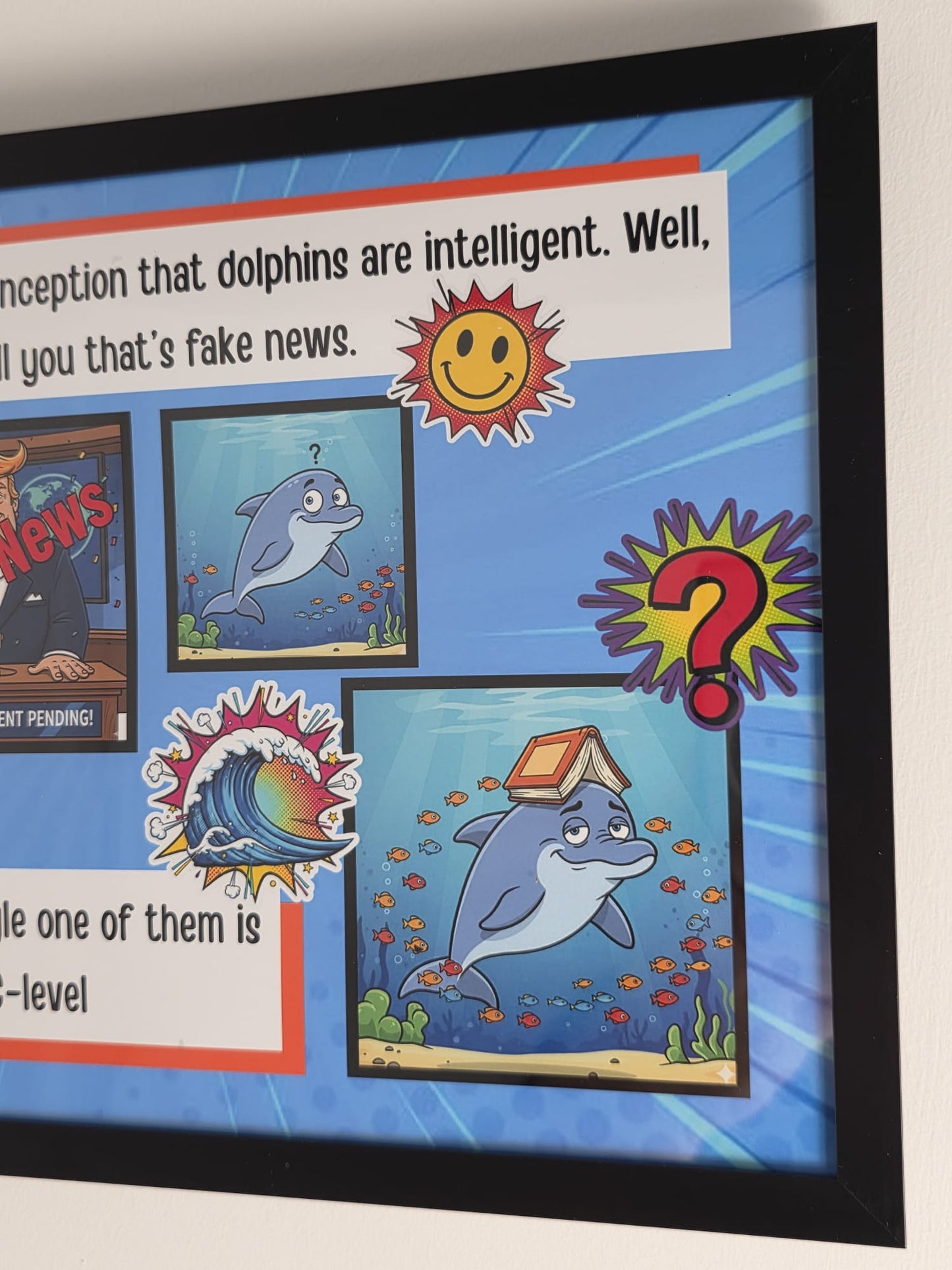 Pebble's Humorous Comic Character Artwork Print