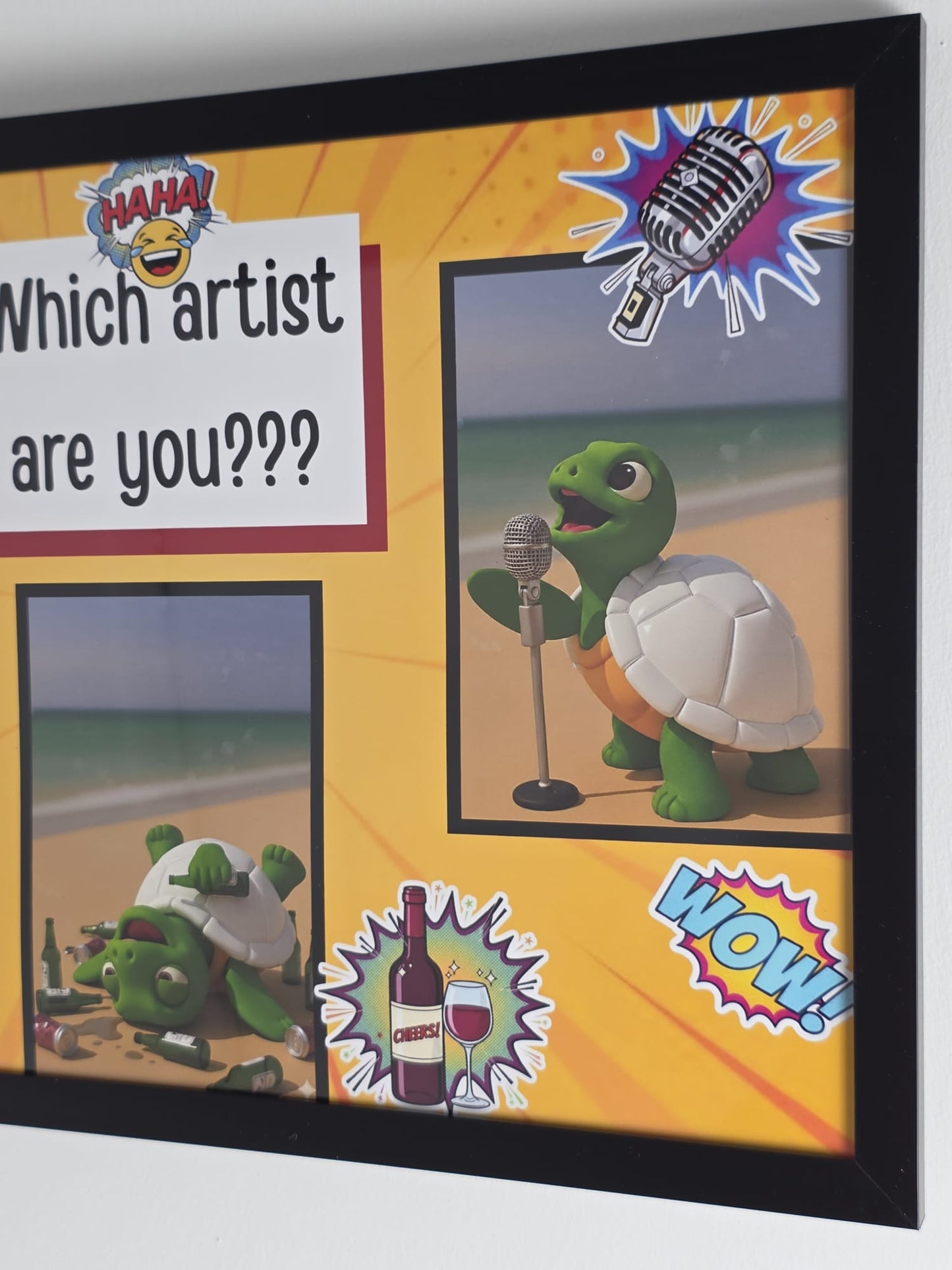 Noodle's Humorous Comic Character Artwork Print