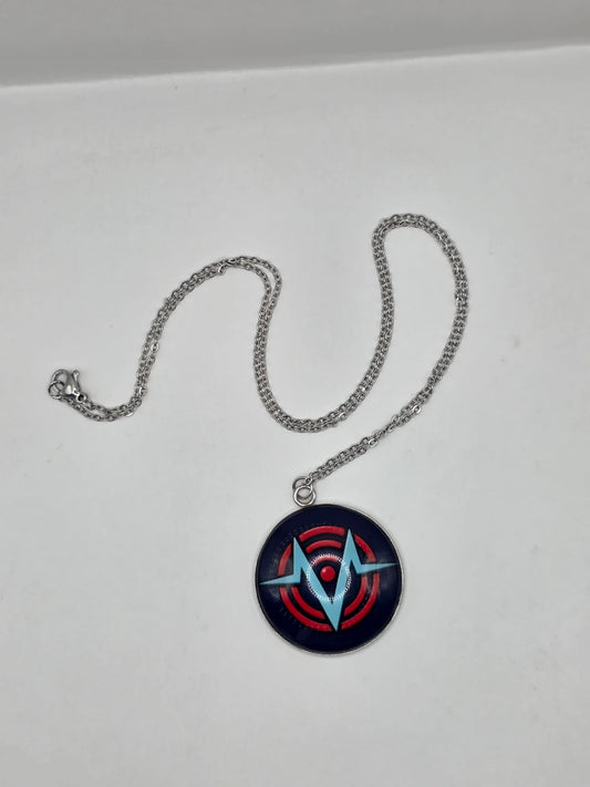 Hazbin Hotel Inspired VoxTek Logo 30 mm Pendant Necklace