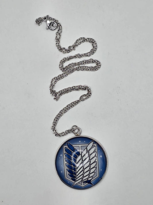 Attack on Titan Inspired Wings of Freedom 30 mm Pendant Necklace