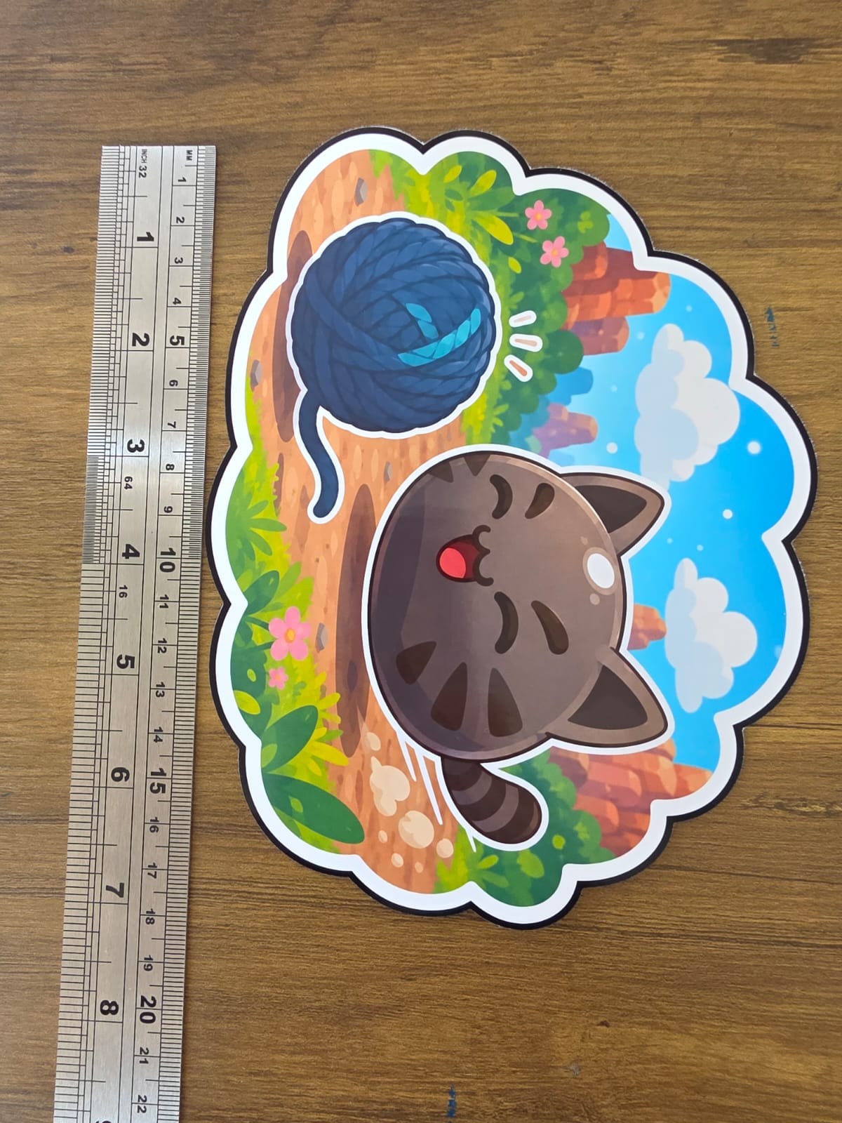 Slime Rancher Inspired Tabby & Yarn Glossy Die Cut Sticker | 2 Sizes Available