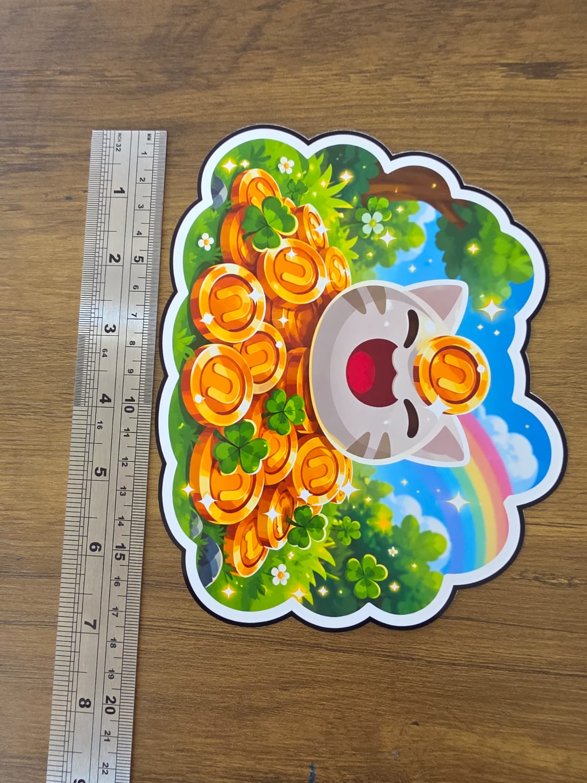 Slime Rancher Inspired Lucky Slime Newbucks Glossy Die Cut Sticker | 2 Sizes Available