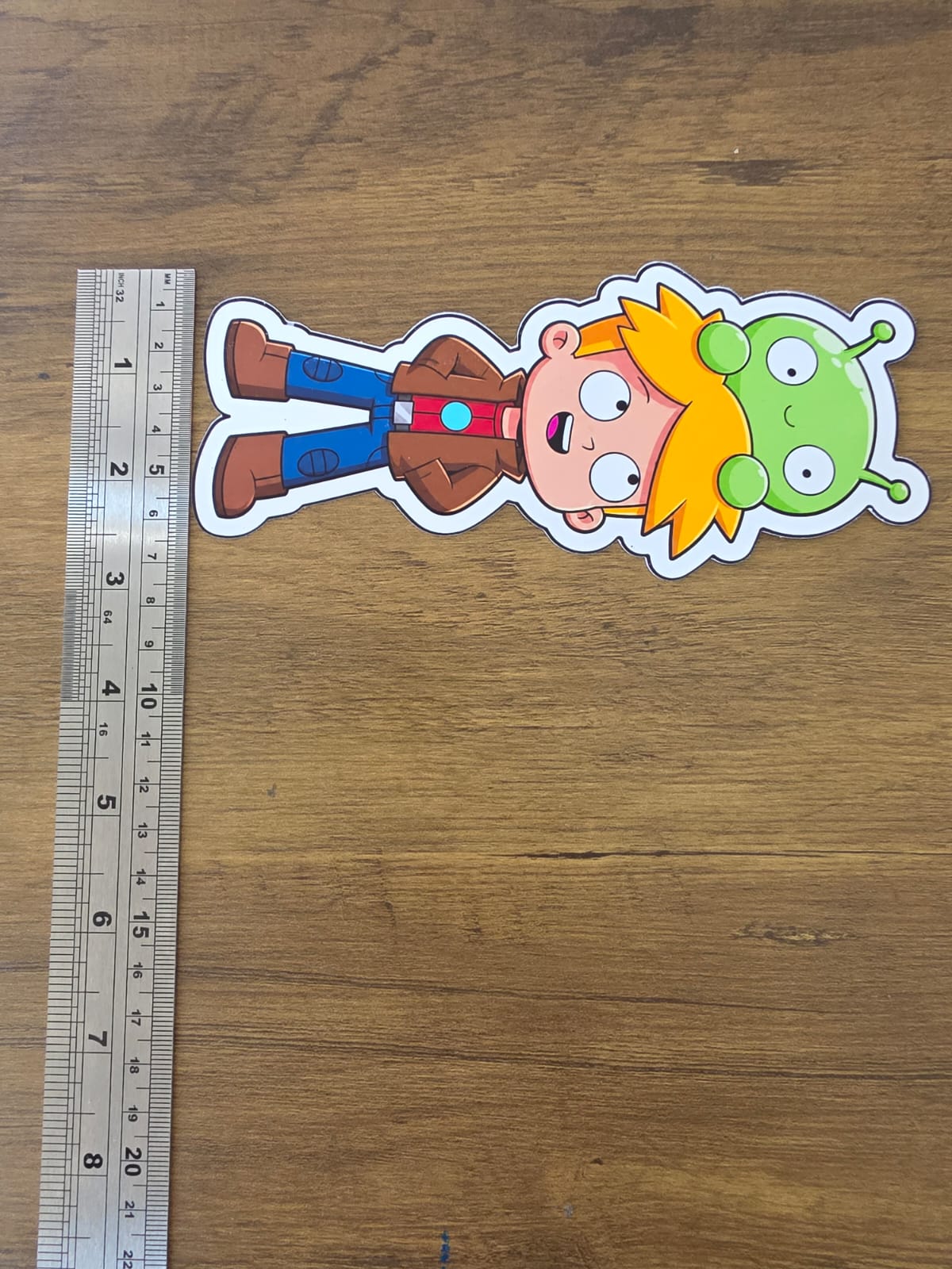 Final Space Inspired Gary & Mooncake Glossy Die Cut Sticker | 2 Sizes Available