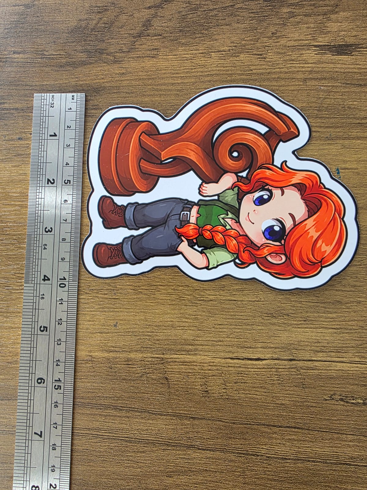 Stardew Valley Inspired Leah & Sculpture Glossy Die Cut Sticker | 2 Sizes Available