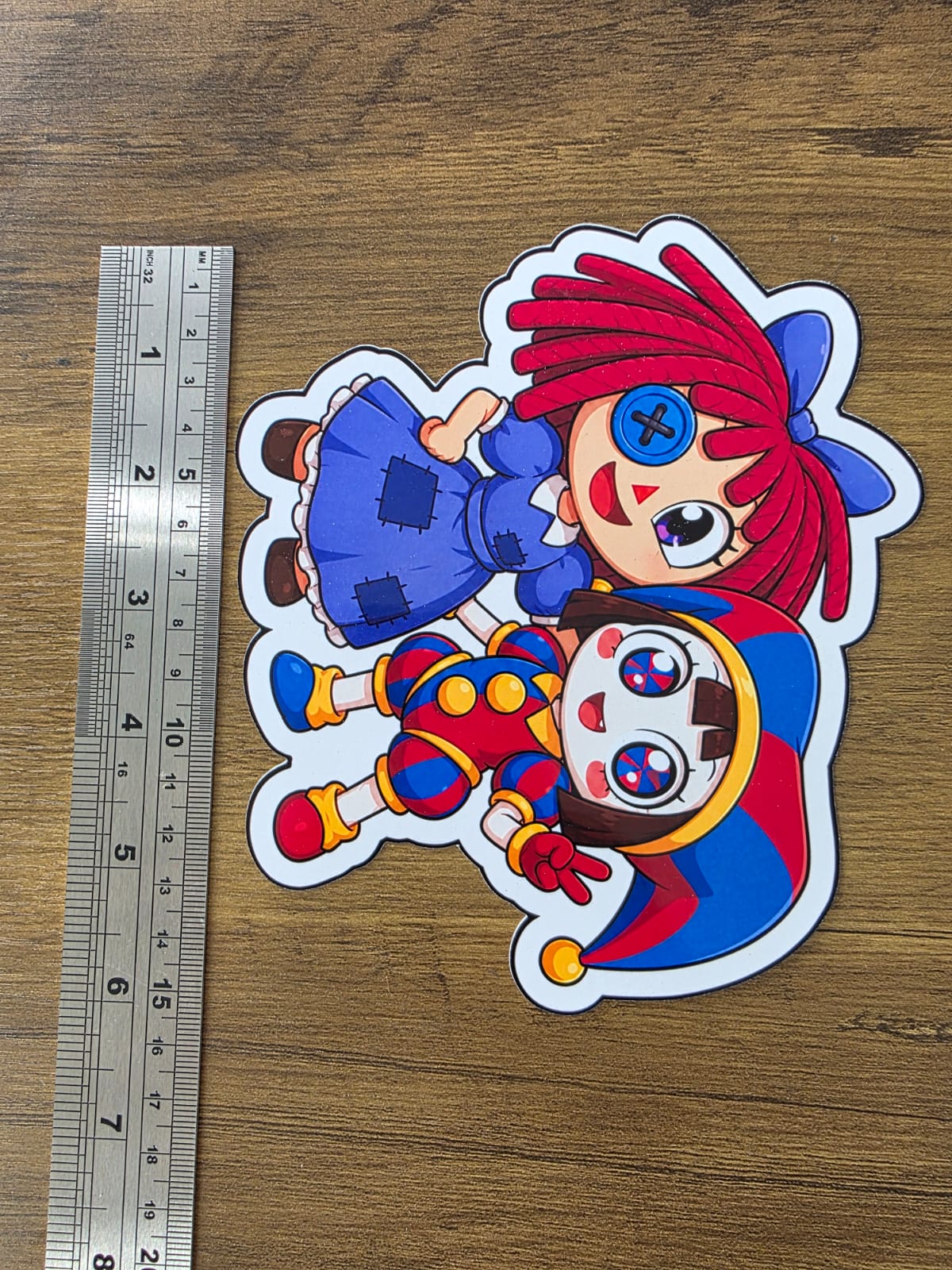 Amazing Digital Circus Inspired Ragatha & Pomni Glossy Die Cut Sticker | 2 Sizes Available