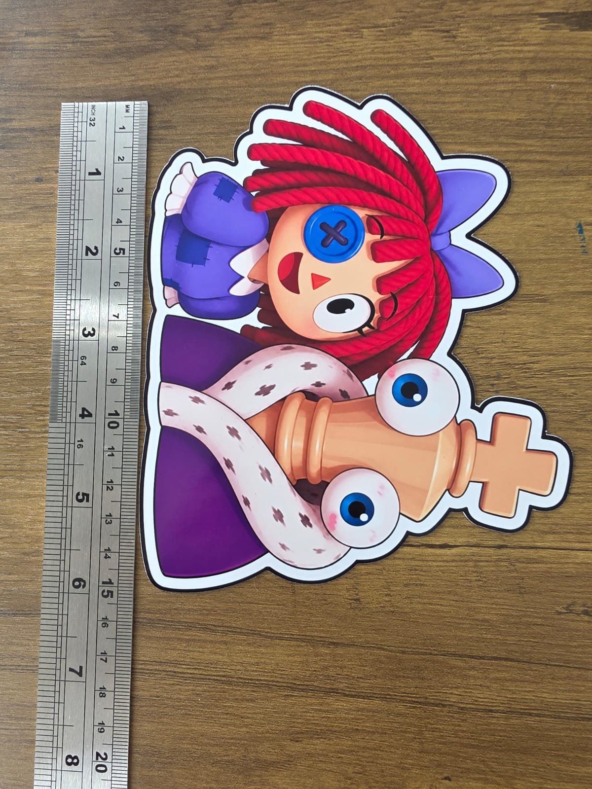 Amazing Digital Circus Inspired Kinger & Ragatha Glossy Die Cut Sticker | 2 Sizes Available