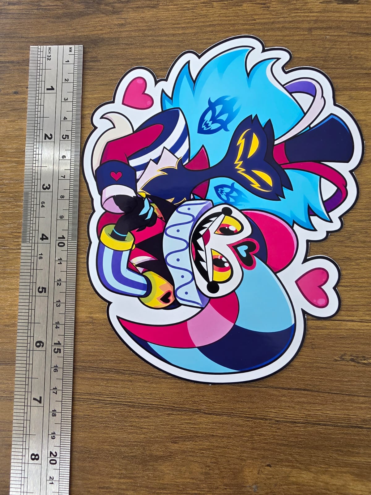 Helluva Boss Inspired Fizz & Ozzie Glossy Die Cut Sticker | 2 Sizes Available