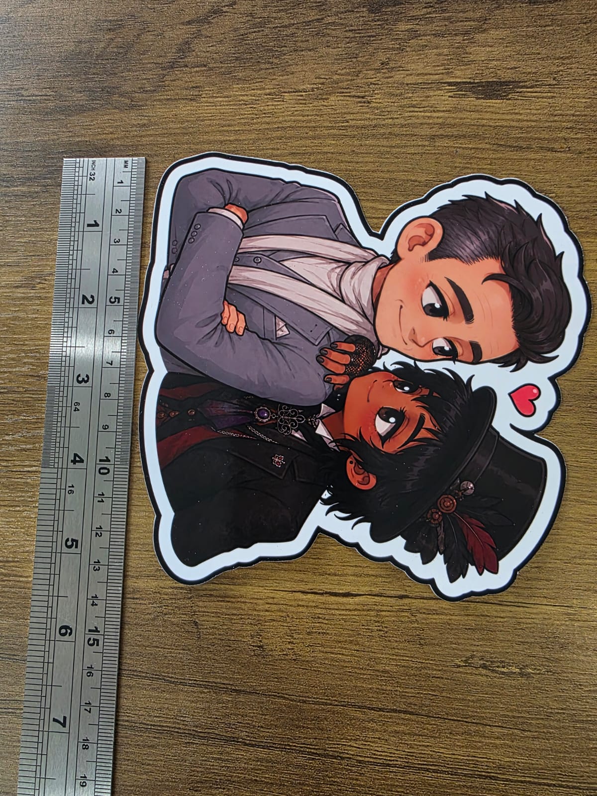 Good Omens Inspired Angel Gabriel & Beelzebub Glossy Die Cut Sticker | 2 Sizes Available