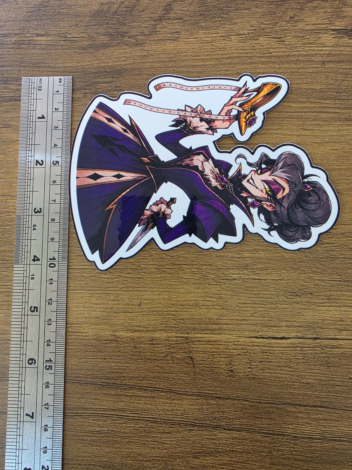Cinderella Inspired Evil Step Mother Hellverse Glossy Vinyl Die Cut Sticker | 2 Sizes Available