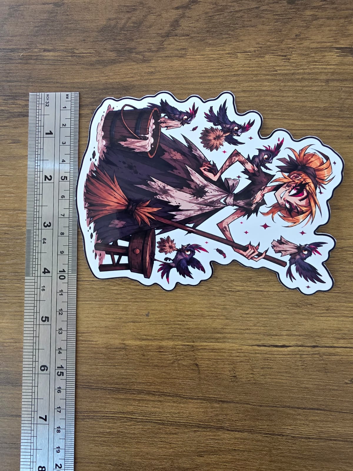 Cinderella Inspired Hellverse Glossy Vinyl Die Cut Sticker | 2 Sizes Available