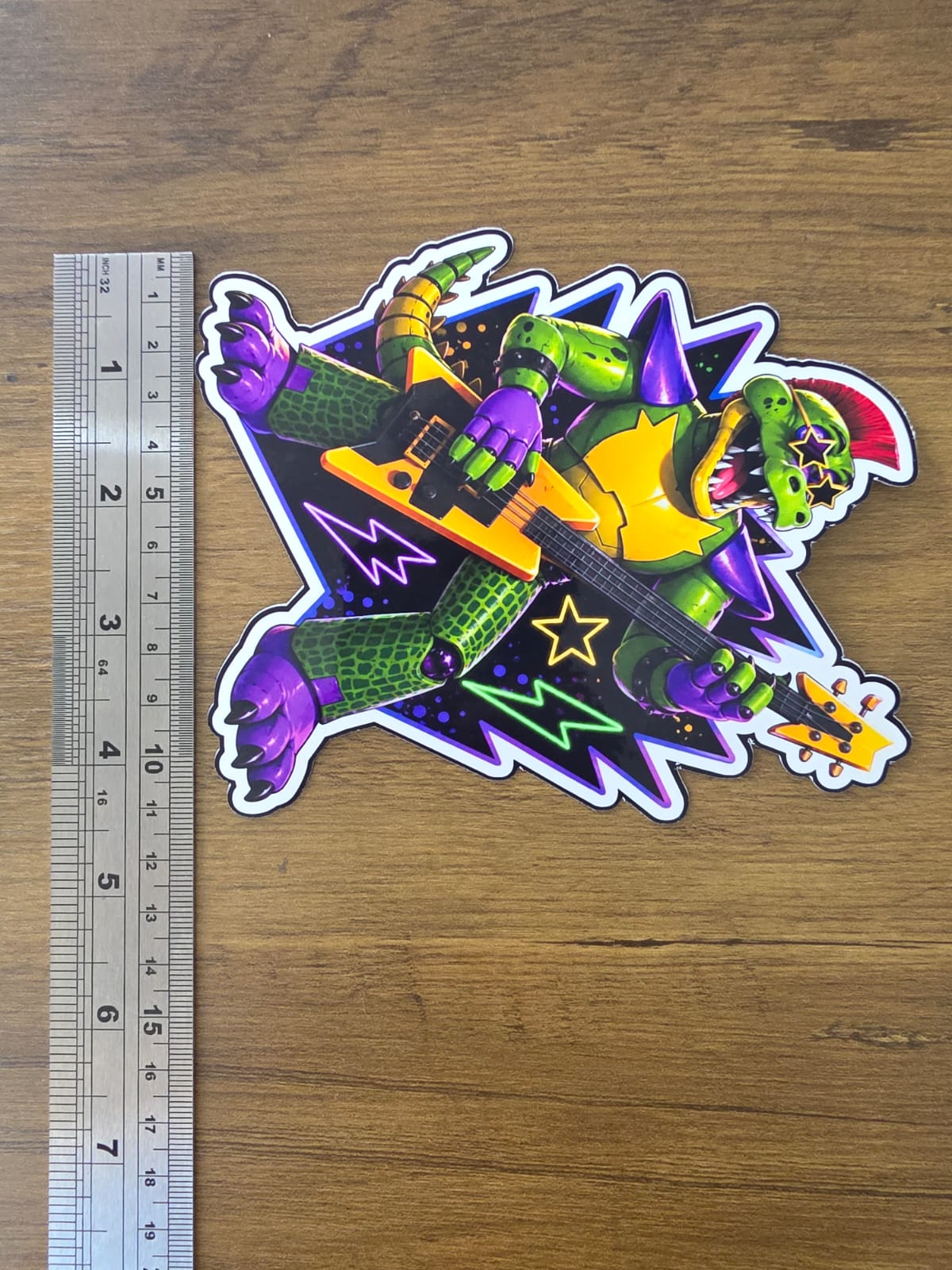 Five Nights at Freddy's: Security Breach Inspired Montgomery Gator Glossy Vinyl Die Cut Sticker | 2 Sizes Available