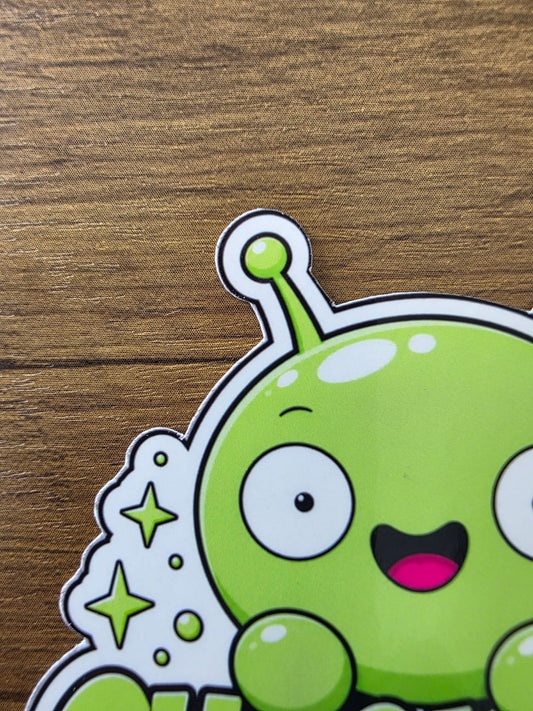 Final Space Inspired Mooncake & Chookity Glossy Vinyl Die Cut Sticker | 2 Sizes Available