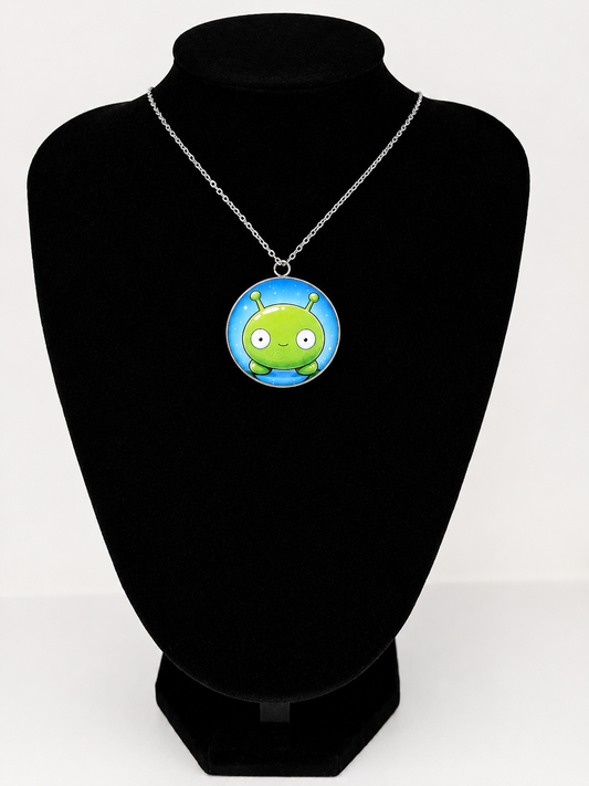 Final Space Inspired Mooncake 30 mm Pendant Necklace