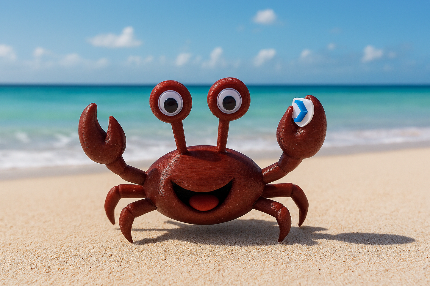 Fabio: The Fabulous Upcycler Crab - Fun Seaside Character Figure