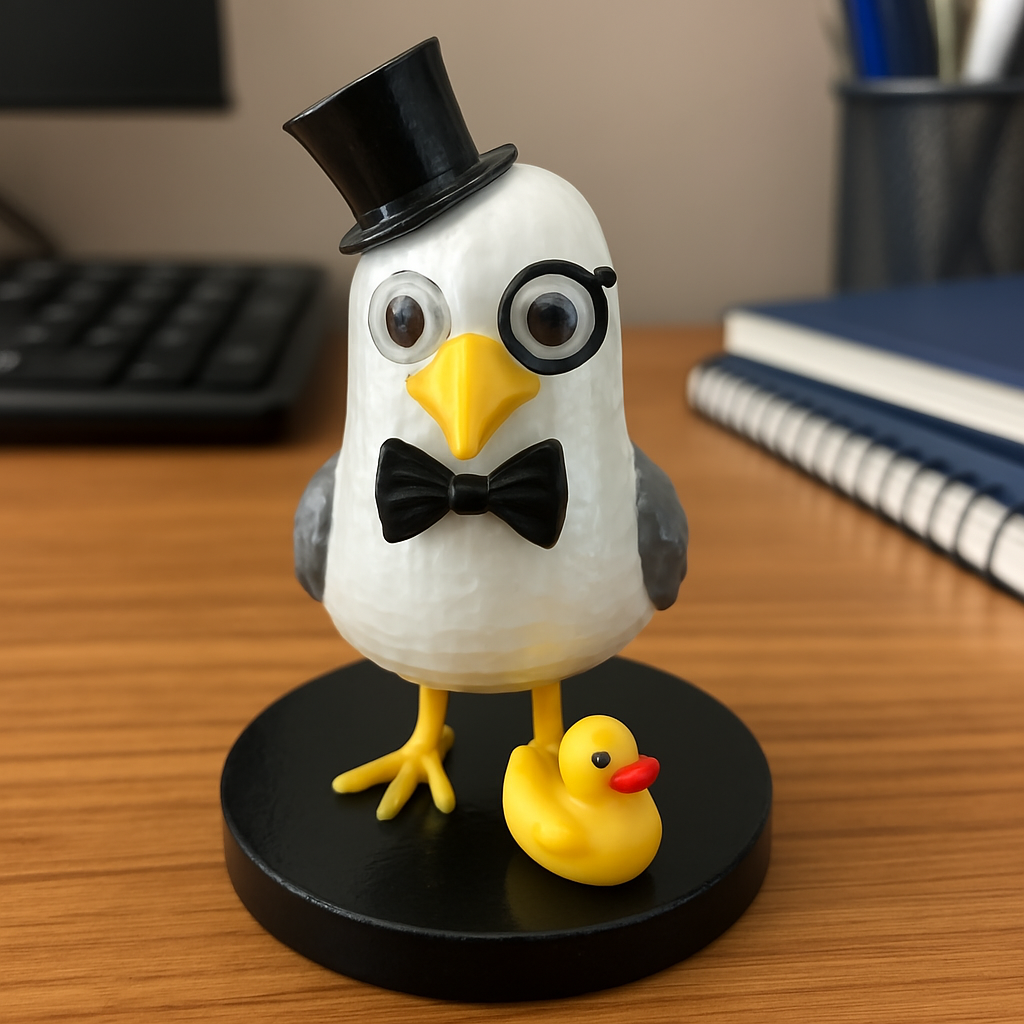 Jack Seagull: The Posh Waddler - Fun Seaside Character Figure
