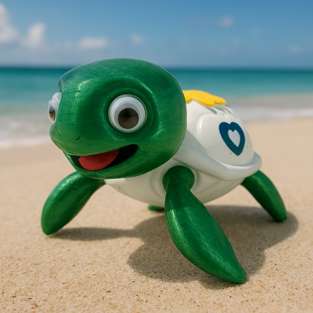 Noodle: The Doodle Turtle - Fun Seaside Character Figure