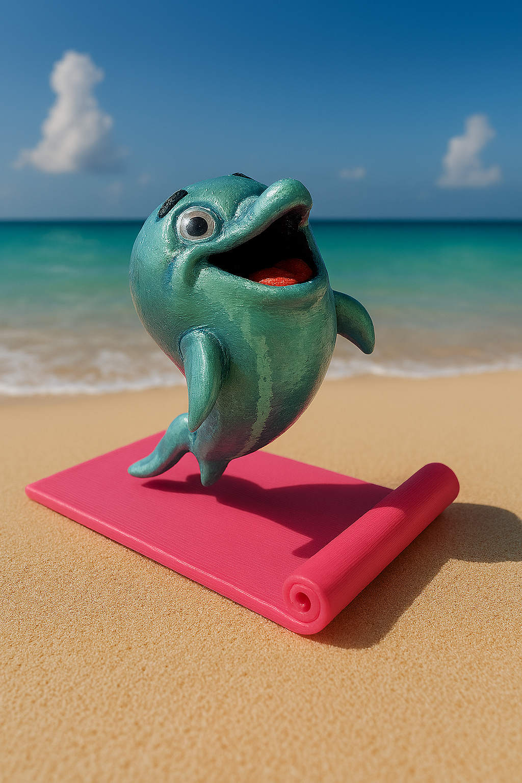 Pebble: The Zen Dolphin - Fun Seaside Character Figure