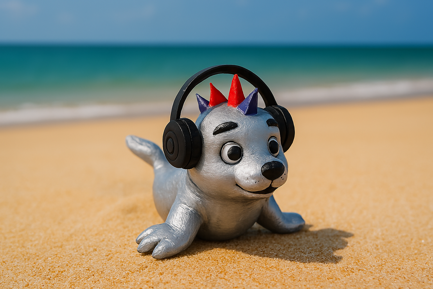Spike: The Punk Rock Seal - Fun Seaside Character Figure