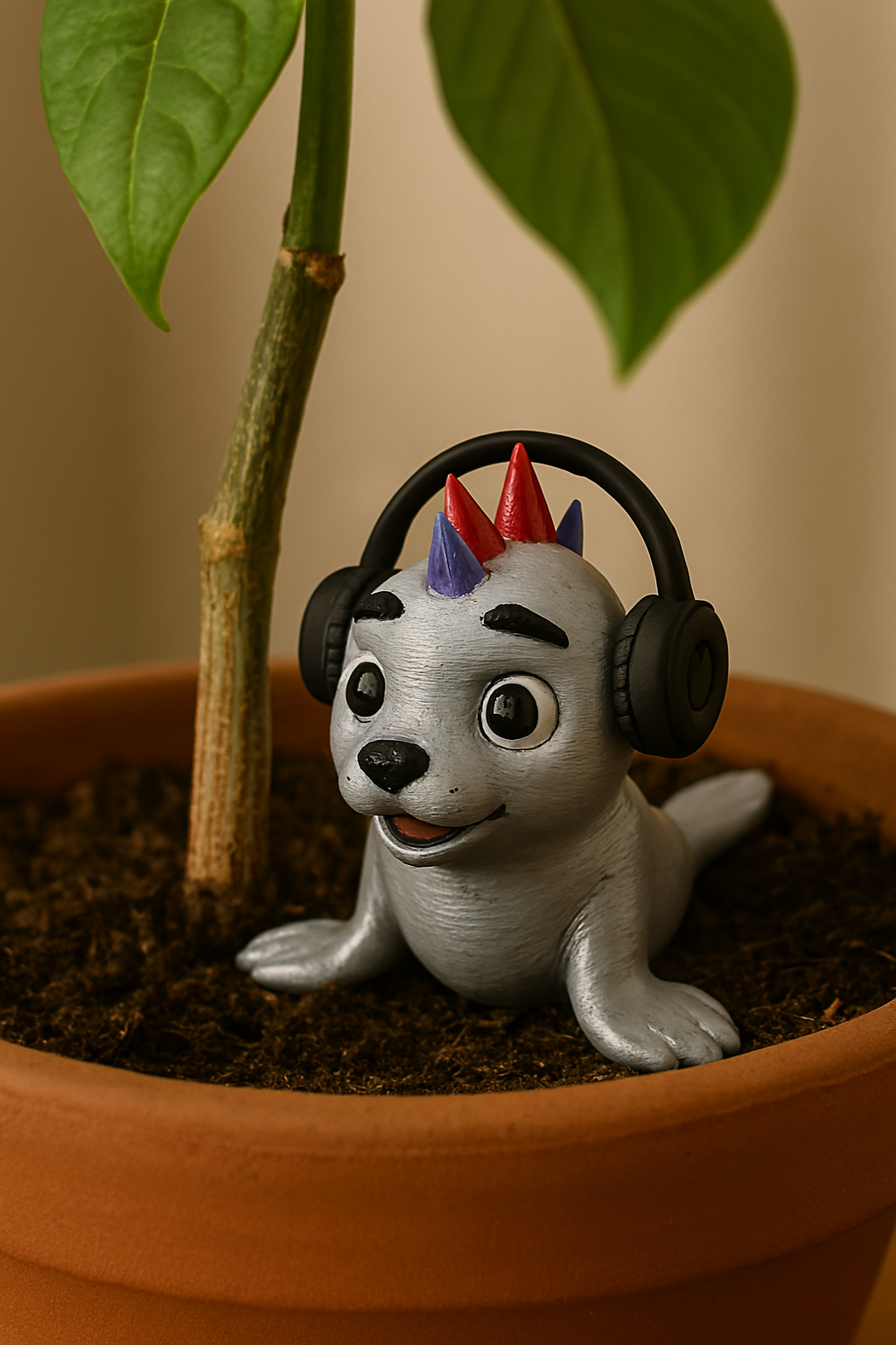 Spike: The Punk Rock Seal - Fun Seaside Character Figure