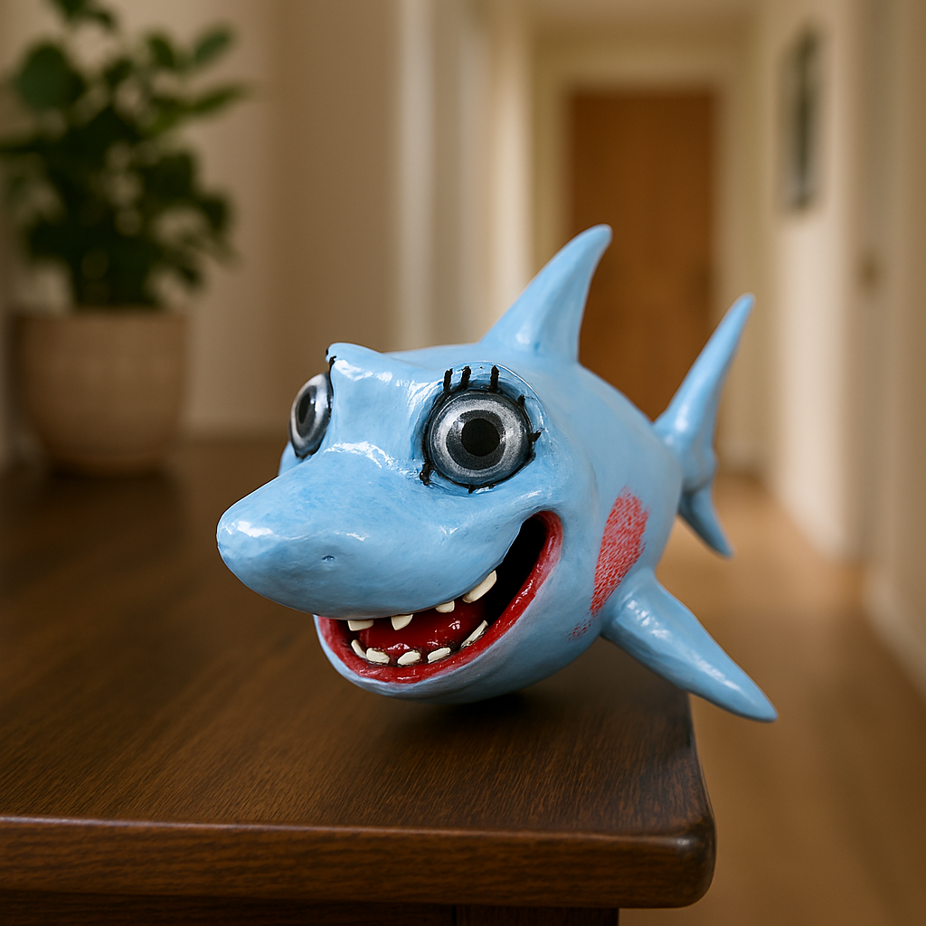 Bruce: The Drag Queen Shark - Fun Seaside Character Figure