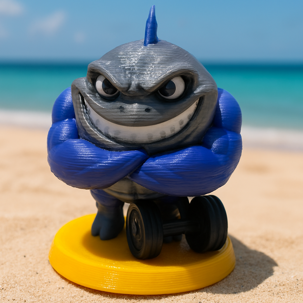 Jim: The Seaside Tuna Fish Fitness Fanatic - Fun Seaside Character Figure