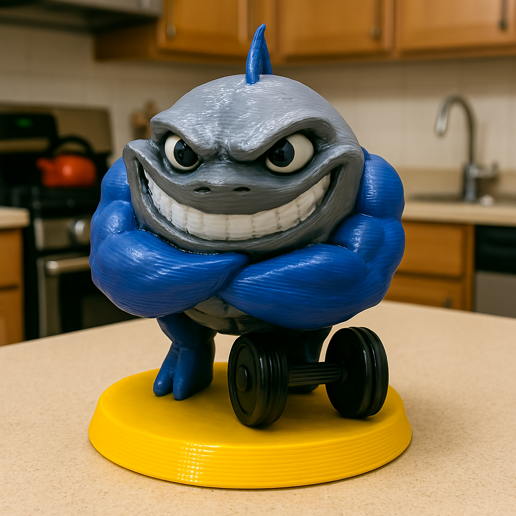 Jim: The Seaside Tuna Fish Fitness Fanatic - Fun Seaside Character Figure