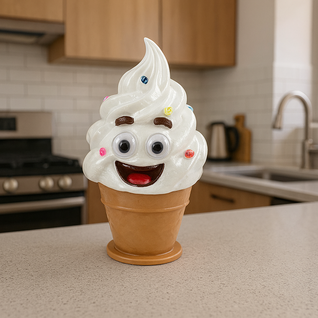Whippy: The Ice-Cream: Supermodel of Swirls - Fun Seaside Character Figure