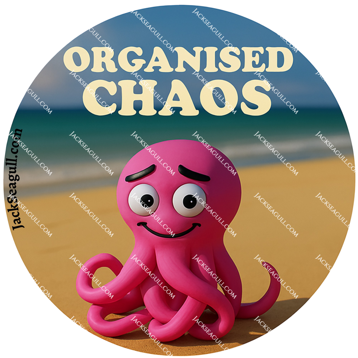 Tangle: The Clumsy Octopus - 3 inch Die-Cut Sticker Pack