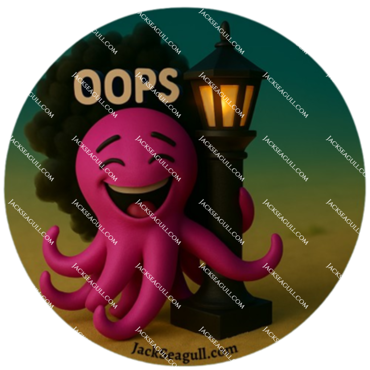 Tangle: The Clumsy Octopus - 3 inch Die-Cut Sticker Pack