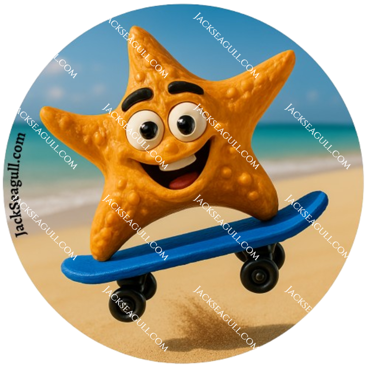 Lana: The Daredevil Starfish - 3 inch Die-Cut Sticker Pack