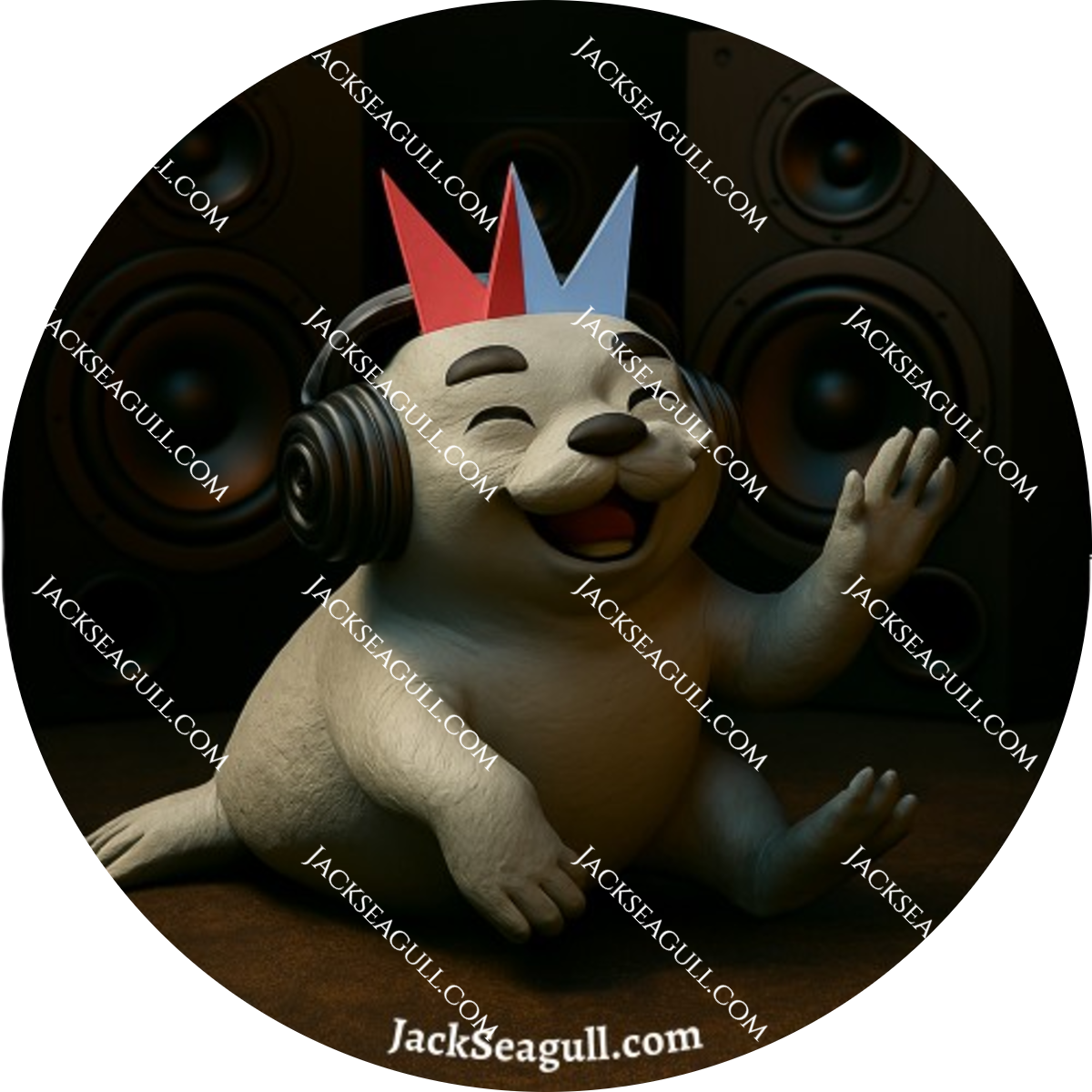 Spike: The Punk Rock Seal - 3 inch Die-Cut Sticker Pack
