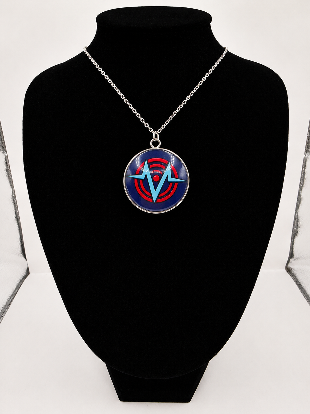 Hazbin Hotel Inspired VoxTek Logo 30 mm Pendant Necklace